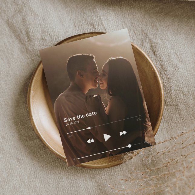 Carte Postale Faire-part Couverture de l'album enregistrer la date (Créateur téléchargé)