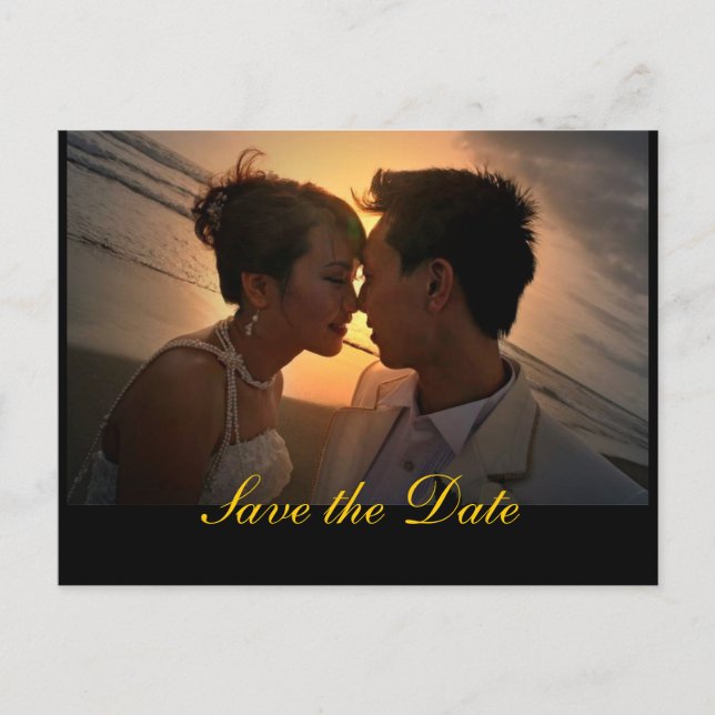CARTE POSTALE FAIRE-PART CRÉEZ VOTRE SAVE THE DATE (Devant)