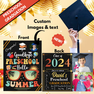 Carte Postale Faire-part Custom Goodbye Preschool Hello Summer Graduation