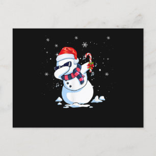 Carte Postale Faire-part Dabbing Snowman
