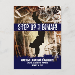 Carte Postale Faire-part Dance Party Bar Mitzvah Enregistrer la date