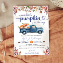 Faire-part de Baby Shower Little Pumpkin Boy