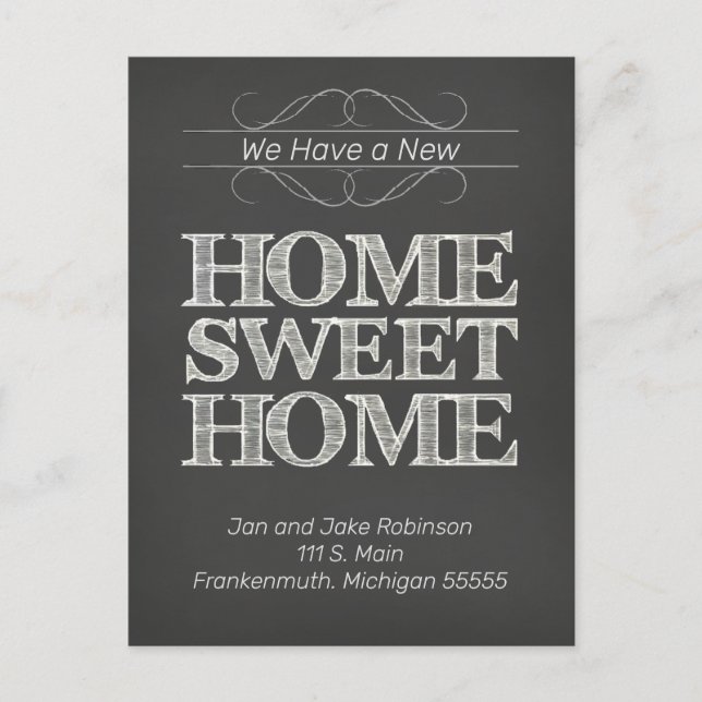 Carte Postale Faire-part de changement d'adresse par pays (Devant)