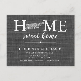 Carte postale Faire-part de déménagement d'État TE