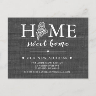 Carte postale Faire-part de déménagement MAINE Sta