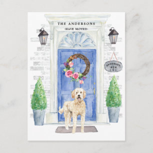 Carte postale Faire-part de déplacement Doodle d'o