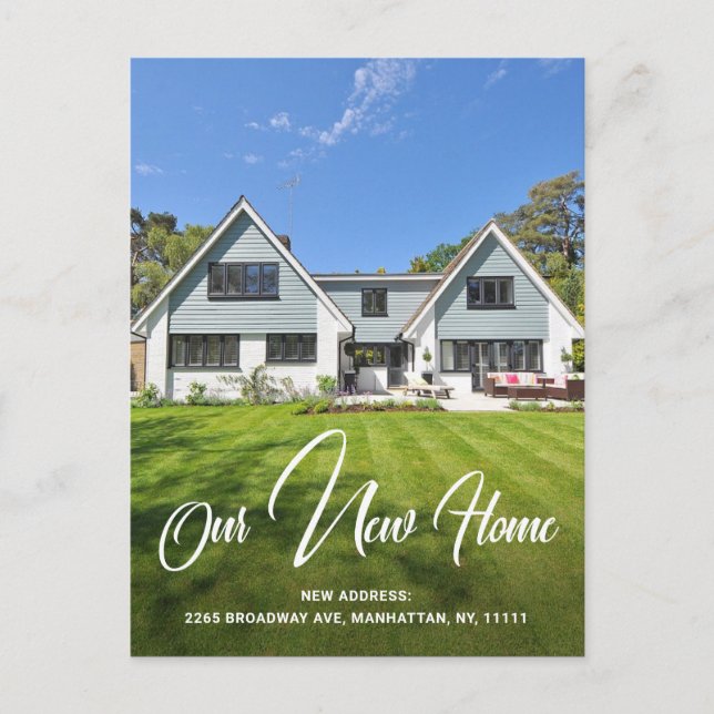 Carte Postale Faire-part de déplacement d'une nouvelle adresse p (Devant)