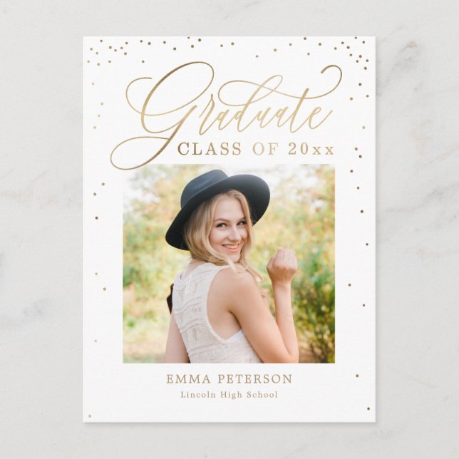 Carte postale Faire-part de diplôme (Devant)