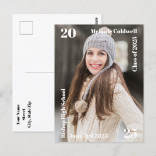 Carte Postale Faire-part de diplômes modernes personnalisés