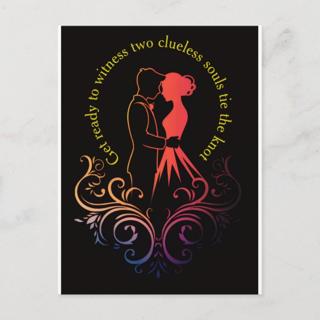 Carte Postale Faire-part de mariage (Devant)