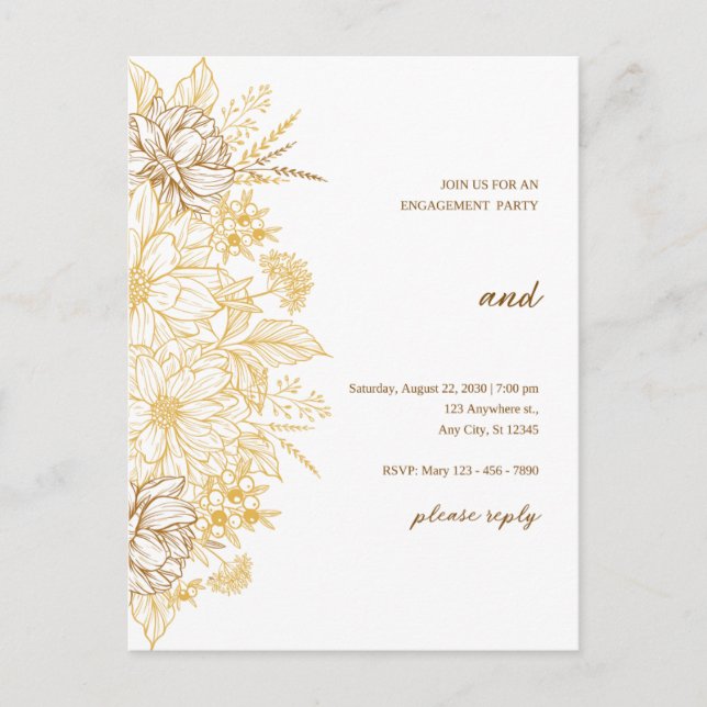 Carte Postale faire-part de mariage (Devant)