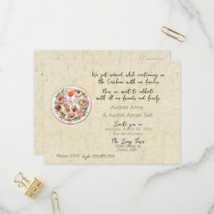 Carte postale Faire-part de mariage après la cérém