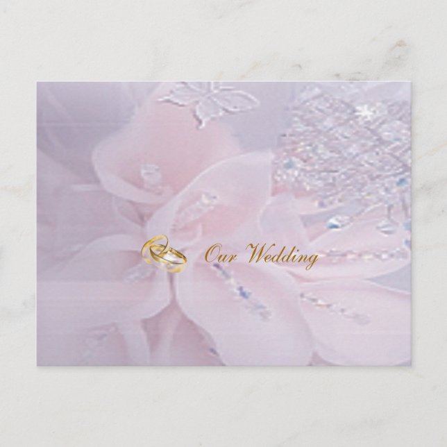 Carte postale Faire-part de mariage diamant (Devant)