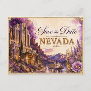 Carte Postale Faire-part de mariage Elegant Nevada Save the Date