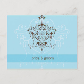Carte Postale FAIRE-PART DE MARIAGE :: lustre