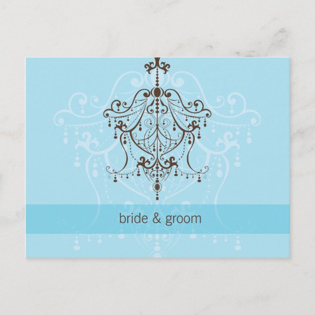 Carte Postale FAIRE-PART DE MARIAGE :: lustre (Devant)
