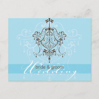 Carte Postale FAIRE-PART DE MARIAGE :: lustre
