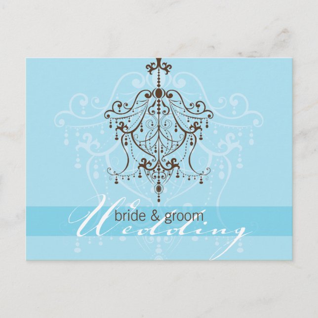 Carte Postale FAIRE-PART DE MARIAGE :: lustre (Devant)