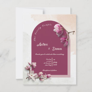 Carte Postale Faire-part de mariage moderne