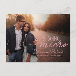 Carte Postale Faire-Part de Mariage Réduction Cute Photo