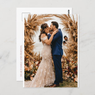 Carte Postale Faire-part de mariage royale