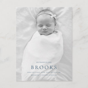 Carte postale faire-part de naissance