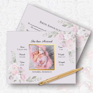 Carte Postale Faire-part de naissance photo