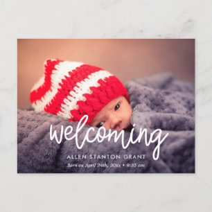 Carte Postale Faire-part de naissance photo moderne