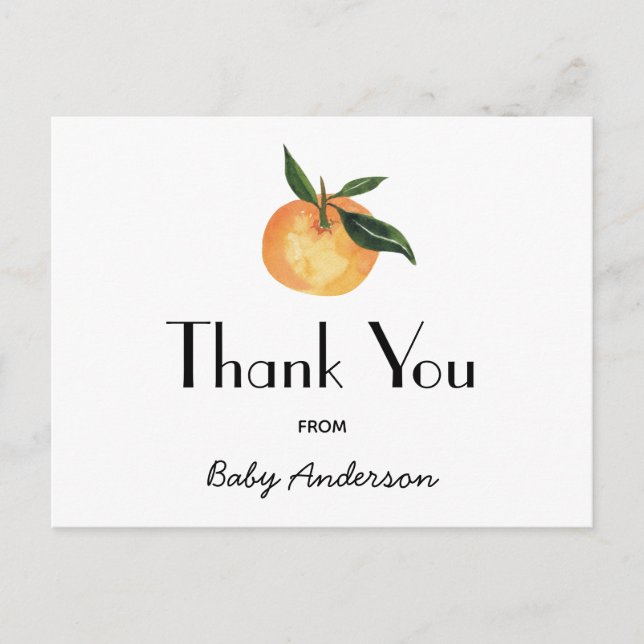 Carte Postale Faire part de remerciement pour une Baby Shower d' (Devant)