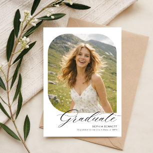 Carte Postale Faire-part de remise de diplôme Collage de photos 