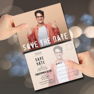 Carte Postale Faire part de remise des diplômes photo de style m