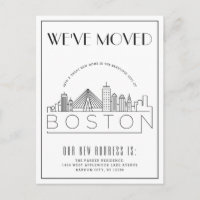  Déco moderne de Boston Skyline | Changement d'adr