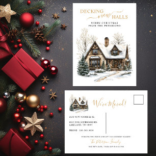 Carte Postale Faire-part Décoration de nouveaux halls Nouvelle maison Noël 