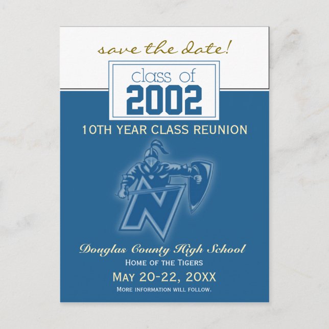 Carte Postale Faire-part d'enregistrement de la réunion de class (Devant)