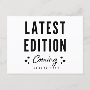 Carte Postale Faire-part Dernière édition à venir Annonce de grossesse