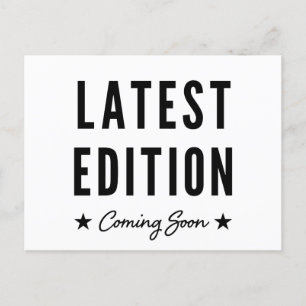 Carte Postale Faire-part Dernière Édition à Venir Annonce de Grossesse