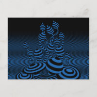 Dessin géométrique optique de champignons magiques