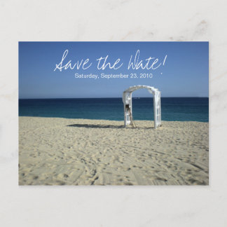 Carte Postale Faire-part Destination Beach Wedding Enregistrer la date Cart