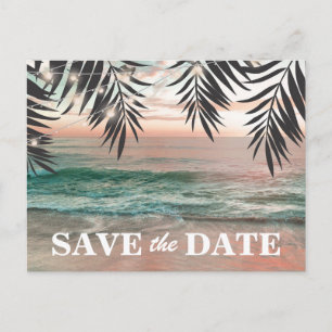 Carte Postale Faire-part Destination Tropical Beach Enregistrer la date