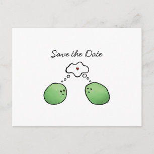 Carte Postale Faire-part Deux pois sans pois