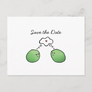 Carte Postale Faire-part Deux pois sans pois