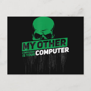 Carte Postale Faire-part Développeur Sysadmin Engineer Hacker Code d'admini