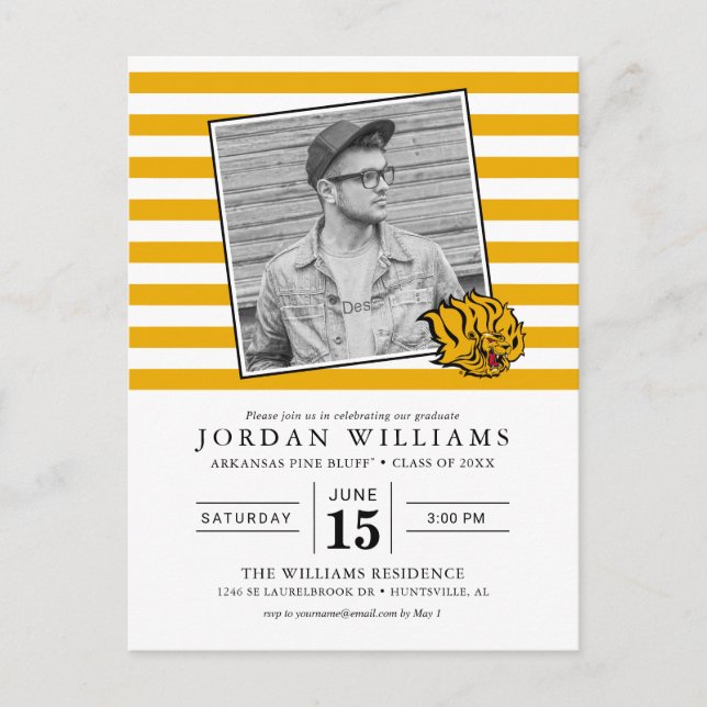 Carte Postale Faire-part Diplômé des Golden Lions de l'UAPB (Devant)