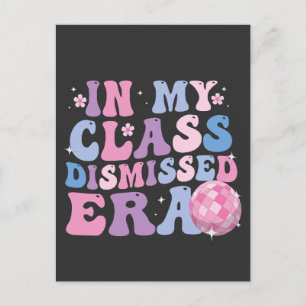 Carte Postale Faire-part Diplômé Drôle Dans Ma Classe Fermée Ere Rétro