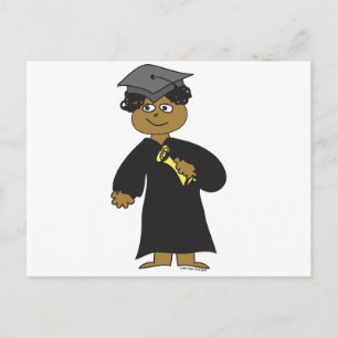 Carte Postale Faire-part Diplômé, Ethnic Homme