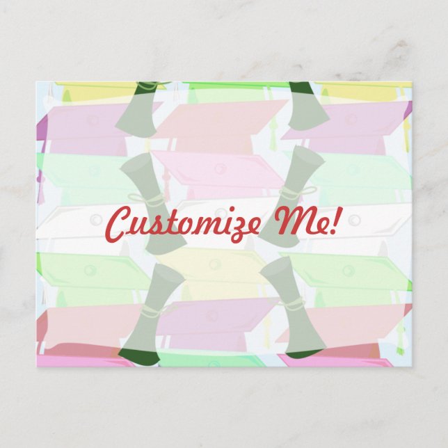 Carte Postale Faire-part Diplôme Personnalisable (Devant)