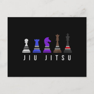 Carte Postale Faire-part djiu jitsu    entraînement, cadeau bjj avec texte.