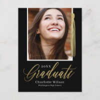Carte postale Faire-part d'obtention du diplôme de