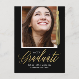 Carte postale Faire-part d'obtention du diplôme de