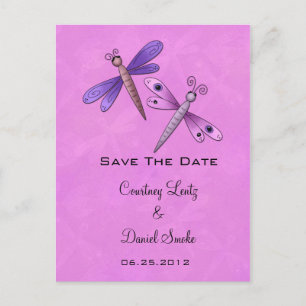Carte Postale Faire-part Dragonfly Enregistrer la date